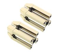 ARTSEWPLY 2 Pièces Eyebrow Pencil Sharpener Auxiliary Tool With Four-way Slot For Precise Tip Shaping Compatible With Soft And Hard Pencils