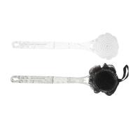 ARTSEWPLY 2 Pièces Ice Pattern Shower Back Scrubber Set With Ergonomic Handle Dual-sided Exfoliating Body Brush For Men And Women Deep Cleansing Bath Loofah For Hard-to-reach Areas