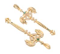 ARTSEWPLY 2 Pièces Lot de 2 Pendentifs Cuivre Constellation Sagittaire Strass, Breloques pour Fabrication de Bracelets et Colliers DIY, Porte-Clés Astrologique Décoratif, Charms d'Horoscope