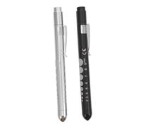 ARTSEWPLY 2 pièces Lot de Lampes Stylo LED Médicales Blanches Compactes avec Règle Intégrée Lampe Dinspection pour Infirmières et Médecins Design Pratique avec Clip de Poche