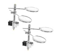 ARTSEWPLY 2 pièces Loupe à Clipser Double Lentille Verre pour Lunettes Grossissement Loupe Bijoutier Portable pour Réparation Montre et Lecture Précise