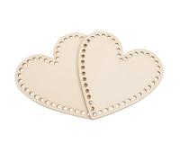 ARTSEWPLY 2 pièces Mini Cadre à Broder Forme de Cœur pour DIY Base Robuste pour Sac Crochet Outil de Tissage Panier Fixation Stable Tissu pour Projets de Broderie et Crochet