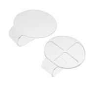 ARTSEWPLY 2 pièces Palette de Maquillage Acrylique Plateau Mélangeur Portable à Compartiments Plateau Fond de Teint et Mélange pour Artistes Maquilleurs