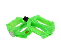 ARTSEWPLY 2 Pièces Pédales VTT pour Enfants Sangles de pédales Cages d'orteil de pédale de cale-Pieds Sangles de pédale de vélos pédales de de Montagne Plastique Vert