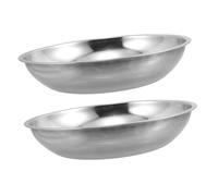 ARTSEWPLY 2 pièces Plateau de Balance Mécanique Acier Inoxydable Lot de Plateau de Pesée Précis pour Cuisine Usage Industriel et Laboratoire