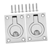 ARTSEWPLY 2 pièces Poignée Encastrée Inox Loquet pour Trappe de Bateau Trappe Poignée Robuste pour Yacht et Camping