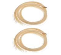 ARTSEWPLY 2 pièces Poils Naturels pour Archet de Violon Remplacements Premium Accessoires Sûrs et Longs pour Violons et Altos Pratiques pour Étudiants et Musiciens