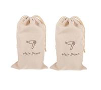 ARTSEWPLY 2 Pièces Sac avec Cordon de Serrage pour Sèche Cheveux Lot de Poche Portable Réutilisable et Durable Rangement Élégant et Pratique pour Voyage et Usage