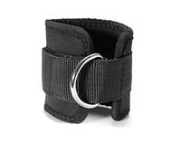 ARTSEWPLY 2 pièces Sangles Cheville Réglables avec Anneaux D pour Machines de Musculation Force pour Exercices Jambes Coton Doux Lot de Noir