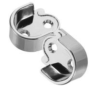 ARTSEWPLY 2 pièces Support Tringle Penderie Inox Douille Ouverte Renforcée Fixation Murale pour Barre de Placard et Tringle à Rideaux Supports Robustes pour Salle de Bain et Dressing