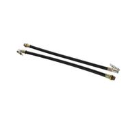 ARTSEWPLY 2 pièces Tuyau Pompe Air Flexible Extension Gonfleur Pneu Portable Alliage Accessoire Remplacement pour et Voiture Tube Gonflage Pneus Compact et Long