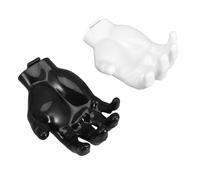 ARTSEWPLY 2 Pièces Wall Hooks Hand Shape Adhesive Key Holder Earphone Organizer Strong No-drill Wall Mounted Hooks For Small Spaces Home Storage