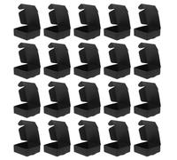 ARTSEWPLY 20 Pièces Lot de Boîtes Carton Noir pour Biscuits et Friandises Boîte Cadeau Pratique pour Fêtes Anniversaires et Événements Design Multifonction pour Emballage et Partage