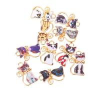 ARTSEWPLY 20 pièces Lot de Breloques Chat Alliage pour Bijoux DIY Pendentifs Mini Chat Mignons pour Bracelets Colliers Boucles Doreilles Accessoires Créatifs et Scrapbooking