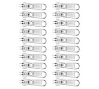 ARTSEWPLY 20 Pièces Lot de Tirettes de Fermeture Éclair Double Verrouillage Accessoires Durables pour Valises Sacs à Dos Vestes et Sacs à Main Compatibles pour Réparation et Remplacement