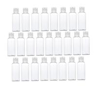 ARTSEWPLY 25 pièces Lot de Flacons Rechargeables Pet Transparents à Clapet Bouteilles Polyvalentes pour Lotion Shampoing et Cosmétiques Étanches et Pratiques pour Usage