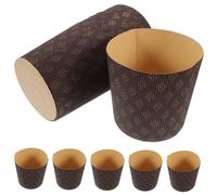 ARTSEWPLY 25 Pièces Moules à Panettone Papier Caissettes à Pâtisserie Antigras pour Muffins et Cupcakes Doublures Papier pour Cuisson Maison et Boulangeries