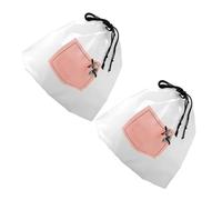 ARTSEWPLY 2paquets Serviettes De Visage Coton Épais De Lingettes Multifonctions Avec Sac à Cordon Pour Nettoyage Visage Voyages
