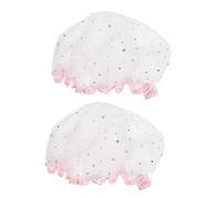 ARTSEWPLY 2pièces Bonnets De Imperméables Pour Filles Bonnets De Bain Satin Pratiques Et Réutilisables Lors Du Maquillage Baignade
