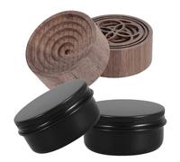 ARTSEWPLY 2pièces Diffuseur Huiles Essentielles Bois Lot de Petit Diffuseur Rond Portable pour Chambre Salon et Bureau