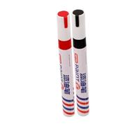 ARTSEWPLY 2pièces Marqueurs Retouche Peinture Tombale Étanches Rouge Et Noir Stylos Portable Peinture Pour Inscription Sur Pierre Pour Réparer Écriture De Monuments Et Surface Bois Verre Mét