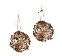 ARTSEWPLY 2pièces Nid pour Colibris Suspendu Matériel De Nidification Extérieur Léger Et Sûr pour Oiselles Jardin Et Patio