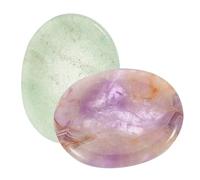 ARTSEWPLY 2pièces Pierres De Massage Naturelles Pierres De Pouce Gemmes Décoration De Bureau Relaxante Pour Éliminer Le Stress Énergies Négatives