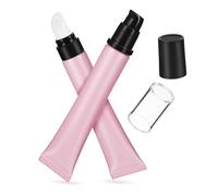 ARTSEWPLY 2pièces Tubes De Gloss Rechargeables Contenants Squeeze Pratiques Pour Maquillage Et Soins Peau Mat Pour Voyage Et Échantillons