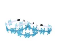 ARTSEWPLY 3 Pièces Bandeau De Neige Cerceau De Cheveux De Neige De Noël Accessoire De Cheveux De Noël Pour Décor De -tête Lumière Chouchous De Résine