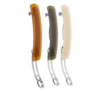 ARTSEWPLY 3 pièces Barrette Française Transparente Incurvée avec Ressort Maintien Fort sans Glissement Clip Cheveux pour Femmes et Filles Accessoire Élégant pour Cheveux Fins et Épais Blanc