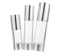 ARTSEWPLY 3 pièces Bouteilles Distributeurs de Lotion Airless de Flacons de Voyage avec Pompe Contenants Cosmétiques Pratiques pour Soins de Peau et Voyages
