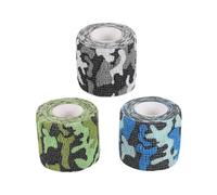 ARTSEWPLY 3 Pièces De Ruban Adhésif Camouflage Ruban Adhésif Pré-Enroulé Pour Le Sport Ruban Adhésif Extérieur Ruban Adhésif Camouflage De Chasse Ruban Adhésif Athlétique Strata Camo