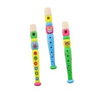 ARTSEWPLY 3 pièces Flûte Éducative pour Garçon Fille Instrument Musical Léger et Facile à Apprendre pour Jeu Précoce Garçon Fille Motifs Aléatoires