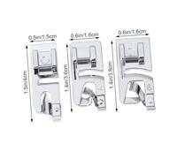 ARTSEWPLY 3 Pièces Kit Pied Presseur Ourleur Roulé pour Machine à Coudre Domestique Compatible Brother Accessoires Multifunctionnels pour Tissus