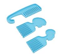 ARTSEWPLY 3 pièces Moule Silicone Peigne Africain Créatif DIY Résine Silicone pour Fabrication de Peignes Manuels
