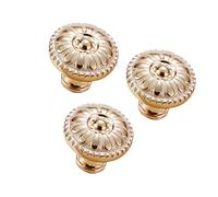 ARTSEWPLY 3 Pièces Poignée de Meuble Style Champignon Bouton Rond pour Armoire et Tiroir Design Européen Élégant pour Cuisine et Chambre Facile à Installer et Sécuritaire