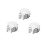 ARTSEWPLY 3 pièces Support Mural pour Balais et Mops sans Perçage Clips Antidérapants pour Rangement Cuisine Salle de Bain Balcon Lot de Blanc Fixation Rapide et Gain de Place