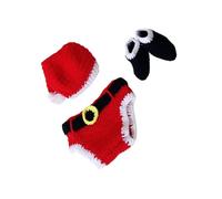 ARTSEWPLY 3 Pièces Vêtements Né pour Photographie Bonnet Main Tenue Cent Jours Garçon Fille Costume Confortable