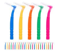 ARTSEWPLY 30 pièces Brosse Interdentaire Brosse à Dents Pratique et pour Nettoyage des Dents pour Appareils Orthodontiques Jaune Rose Vert Orange Bleu