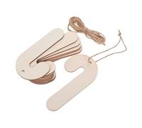 ARTSEWPLY 30 Pièces Décorations Sapin de Noël Non Peintes Plaques Suspendues Légères pour Projets Créatifs DIY Ornements Vierges pour Fête de Noël et Ateliers Dart