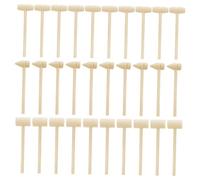 ARTSEWPLY 30 pièces Lot de Mini Maillets Bois Éducatif pour Garçon Fille Léger et Compact Surface Polie Sans Burrs Outil Polyvalent pour Jeu et Cuisine