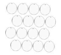 ARTSEWPLY 30 pièces Porte Clé Décoratif Transparent Acrylique Ensemble de Disques Vides pour DIY Accessoires Élégants et Pratiques pour Projets Artistiques et Décorations