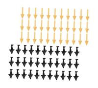 ARTSEWPLY 300 Inserts de Bec D’Oiseau en Plastique Noir et Chair 7x15 Mm et 6x20 Mm, Accessoires pour Fabrication de Jouets et Poupées, Lot de 300 Pièces pour Travaux Manuels Créatifs