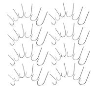 ARTSEWPLY 300 Pièces Crochets de Acier Hameçons Barbelés pour Eau Douce et Crochets Robustes pour Maintien Optimal du Poisson Outils de Polyvalents pour Bar et Autres
