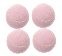 ARTSEWPLY 4 Pièces Balles de Tennis Caoutchouc pour Filles Entraînement et Jeu Balles Légères et pour Débutants Jouets Caoutchouc pour Tennis Pratique et Amélioration des Compétences Terrain