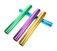 ARTSEWPLY 4 pièces Bâtons de Relais Alliage Aluminium Léger Transfert Énergie Optimisé Surface Électrolytique Antidérapante pour Compétition et Entraînement Scolaire Colorées Or Vert Bleu