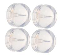 ARTSEWPLY 4 pièces Bouchons Arrière Boucles Oreille Silicone Or Petits Fermoirs Sécurisés Anti-allergie pour Clous Oreille Confortables et Durables pour Fixation Stable
