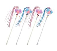 ARTSEWPLY 4 pièces Kitten Interactive Bell Teaser Set Candy-hued Cat Toys for Indoor Play Engaging Exercise and Fun for Cats and Kittens