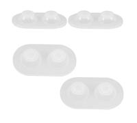 ARTSEWPLY 4 Pièces Moule Silicone pour Yeux de Poupée Moule Réutilisable pour Création Yeux Ronds Réalistes et Facile à Démouler pour Bricolage DIY et Résine Epoxy