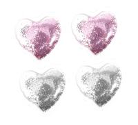 ARTSEWPLY 4 pièces Patch Gel Rafraîchissant Forme de Cœur pour Yeux Coussinets Réutilisables Froids Sous les Yeux pour Réduire Ternes et Poches